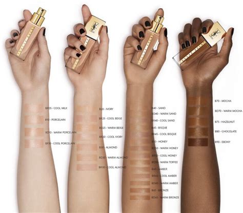 br40 ysl foundation|YSL touche eclat shade chart.